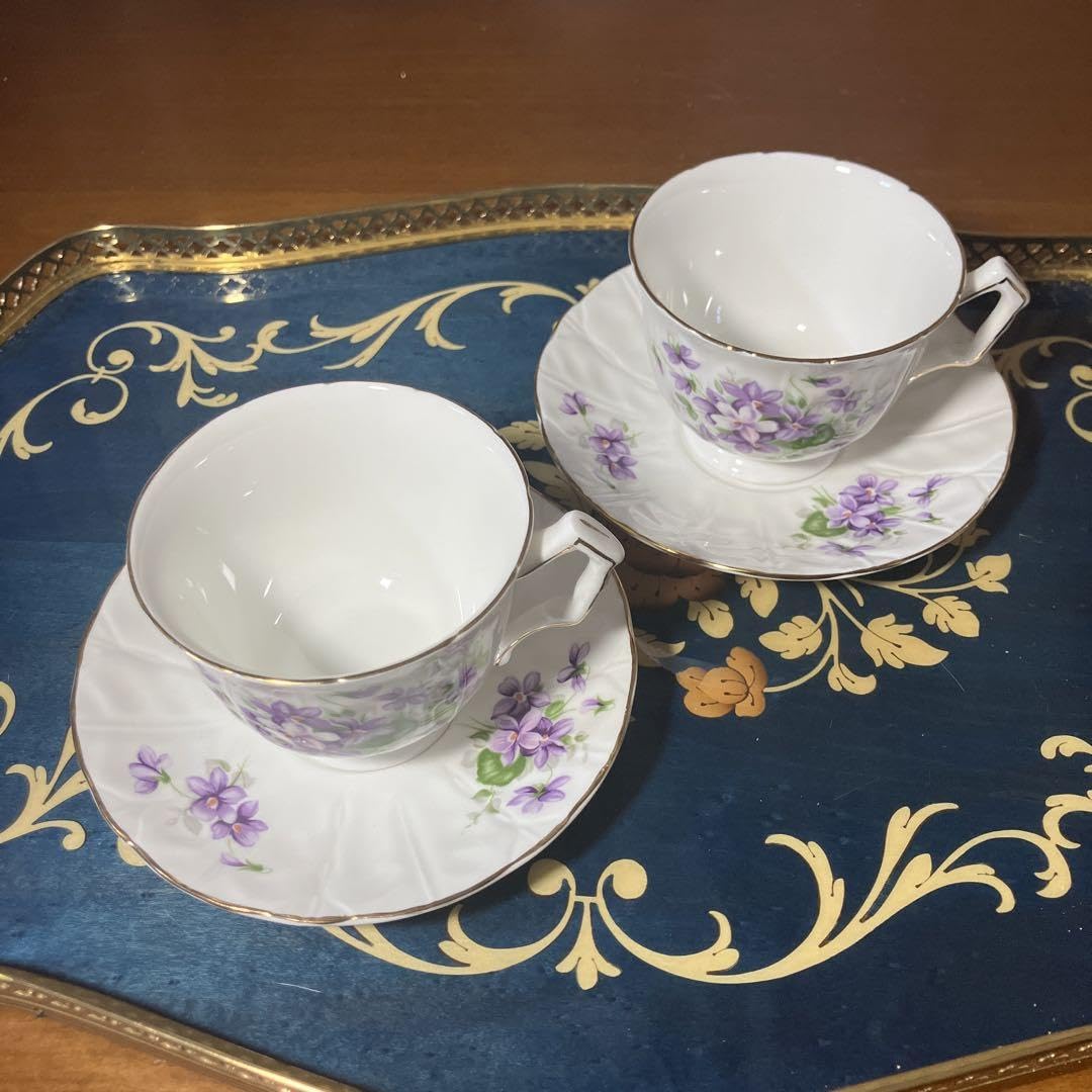 Amazon.co.jp: エインズレイ AYNSLEY すみれ スミレ カップ&ソーサー